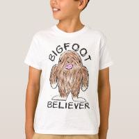 BIGFOOT BELIEVER - Fun Sasquatch Crayon Sketch