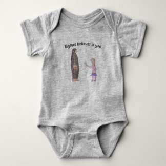 Bigfoot Believes in You Infant One Piece Baby Strampler