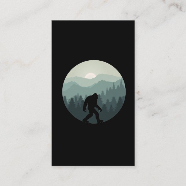 Bigfoot Bergwald Sasquatch Fan Visitenkarte (Vorderseite)