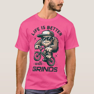 Bigfoot Bmx FreeRider Life ist besser Bmx T-Shirt