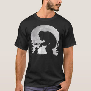 Bigfoot Boop Hund Retro Lustig Sasquatch Meme Hund T-Shirt