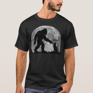 Bigfoot Boop Katze Mond Lustiger Sasquatch T-Shirt