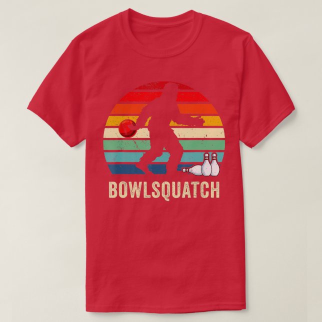 Bigfoot Bowling Gift Sasquatch Gifts Bowler Ball P T-Shirt (Design vorne)