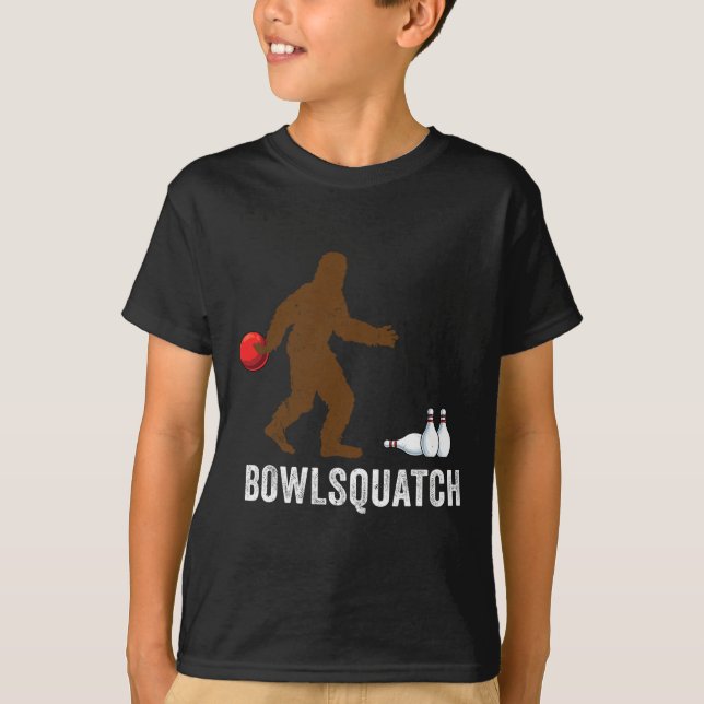 Bigfoot Bowling Gift Sasquatch Gifts Bowler Byll P T-Shirt (Vorderseite)