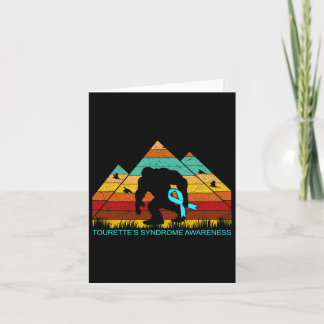 Bigfoot Bring Tourette's Syndrome Ribbon Fun Karte