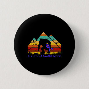 Bigfoot bringen ALOPECIA AWARENESS Band Spaß Button