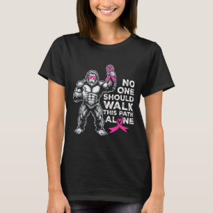 Bigfoot Brustkrebs-Bewusstsein Kinder Männer Fraue T-Shirt