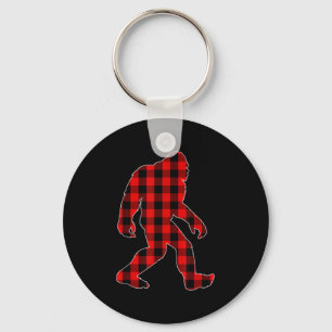 Bigfoot Buffalo Karierte Weihnachtsfamilie Matchin Schlüsselanhänger