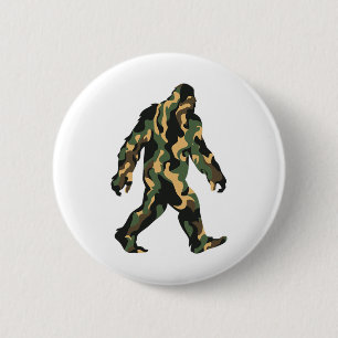 Bigfoot Camo Sasquatch Outdoor Camping Männer Frau Button
