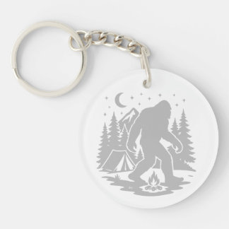 Bigfoot Camping Acrylic Keychain Schlüsselanhänger