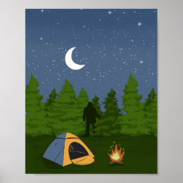 BigFoot Camping Poster