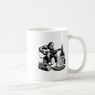 Bigfoot Camping Smore Rock Bigfoot spielt Gitarre Kaffeetasse