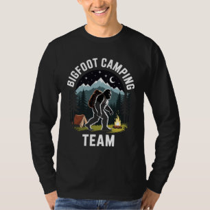 Bigfoot-Camping-Team-Shirt, Lustiges Sasquatch-Cam T-Shirt