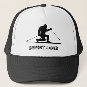 Bigfoot Cares Telemark Skifahren Truckerkappe