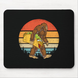 Bigfoot Carry Tacry Funny Cinco De Mayo Boys Men Mousepad
