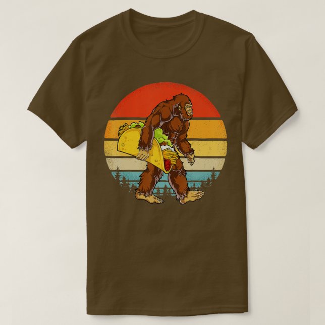 Bigfoot Carry Tacry Funny Cinco de Mayo Boys Men T-Shirt (Design vorne)