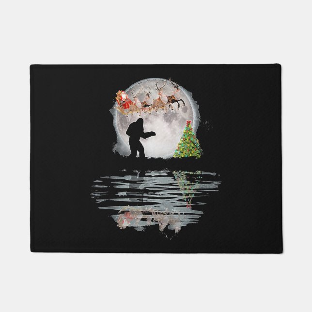 Bigfoot Christmas Santa Fußmatte (Vorderseite)