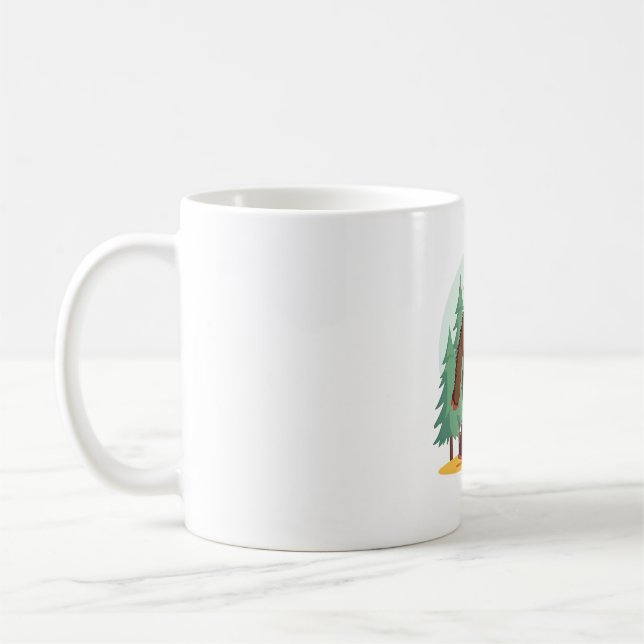 Bigfoot Christmas Tree Santa Hat (1) Kaffeetasse (Links)