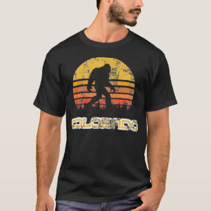 Bigfoot Colorado Staat Distressed Sasquatch Yeti T-Shirt