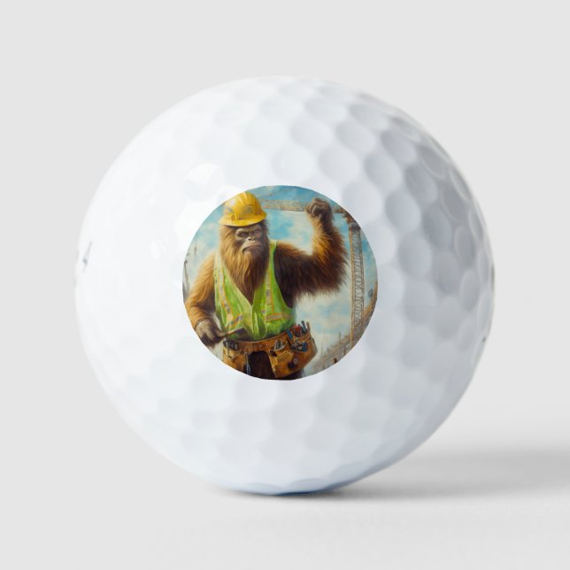 Bigfoot Construction Worker Golfball (Vorderseite)