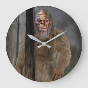 Bigfoot (Creeptid) Große Wanduhr