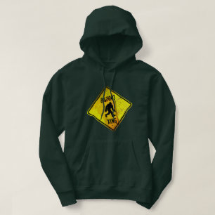 Bigfoot Crossing Sign Hoodie