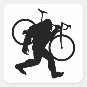 Bigfoot Cyclocross Quadratischer Aufkleber