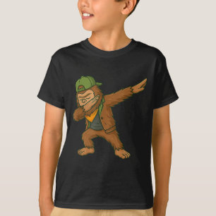 Bigfoot Dab Sasquatch Streetwear Lustig Männer Fra T-Shirt