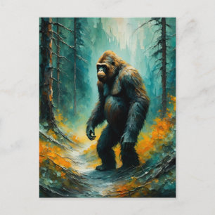 Bigfoot dans les bois Carte postale