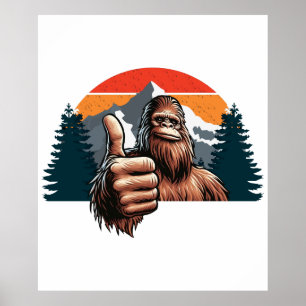 Bigfoot Daumen hoch Poster