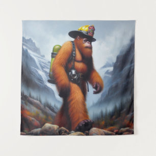 Bigfoot der Hot Shot Fireman Wandteppich