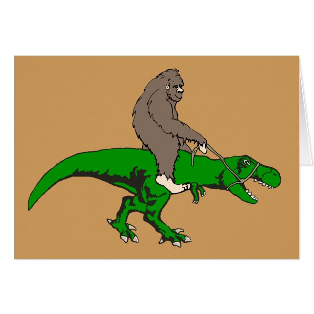 Bigfoot, der T Rex reitet (Vorderseite (Horizontal))