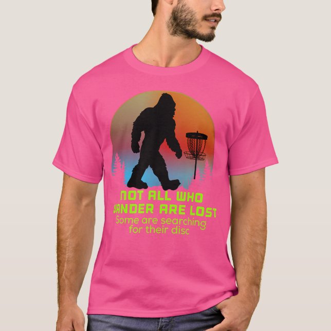 Bigfoot Disk Golf Sasquatch Chain Tosser Grosses T-Shirt (Vorderseite)