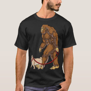 Bigfoot Dog Mops Walk Men Women Sasquatch Lover Gi T-Shirt
