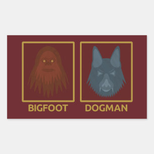 Bigfoot & Dogman Aufkleber