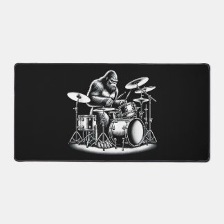 Bigfoot Drummer Sasquatch Playing Drums Musician B Schreibtischunterlage