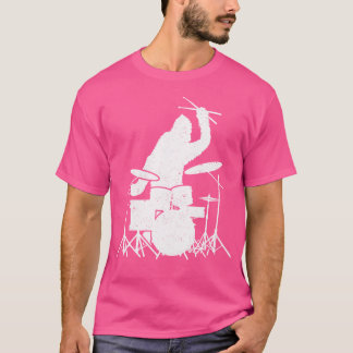 Bigfoot Drumstick Sasquatch Drummer Drummer Drums T-Shirt