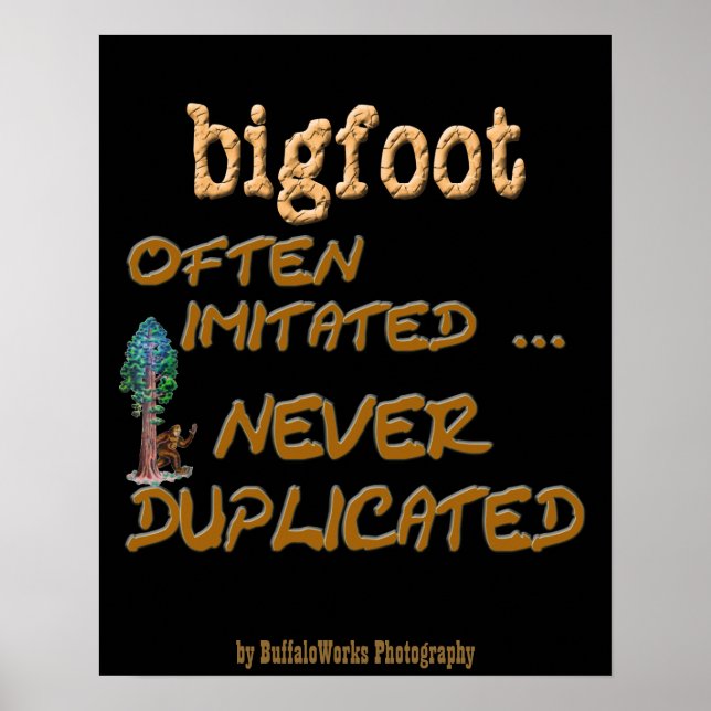 Bigfoot . . Dupliziert Poster (Vorne)