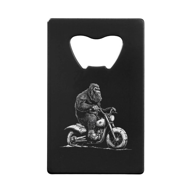 Bigfoot équitation Un Vélo Moto Drôle Sasquatch M (Devant)