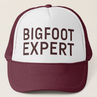 BIGFOOT EXPERT Slogan Hut Truckerkappe
