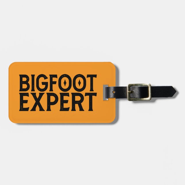 Bigfoot-Experte Gepäckanhänger (Vorderseite horizontal)