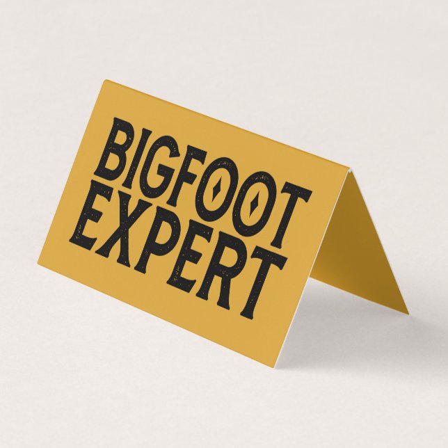 Bigfoot Experte Visitenkarten (Vorderseite)