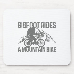 Bigfoot fährt ein Mountainbike Lustiges MTB-Fahrra Mousepad