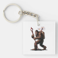 Bigfoot Feuerwerk 4. Juli Usa Flag Sasquatch