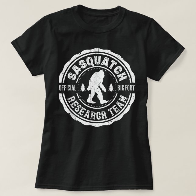 Bigfoot Finding Sasquatch Research Team Men Retro T-Shirt (Design vorne)
