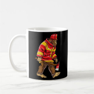 Bigfoot Firefighter Thin Red Line Sasquatch Kaffeetasse