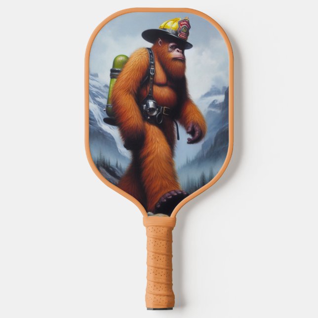 Bigfoot Fireman Pickleball Schläger (Vorderseite)