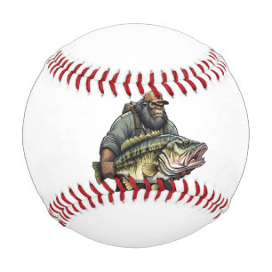 Bigfoot Fischen Bass Fisch Sasquatch Yeti Baseball