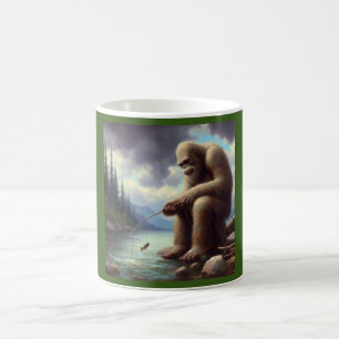 Bigfoot Fischen Kaffeetasse