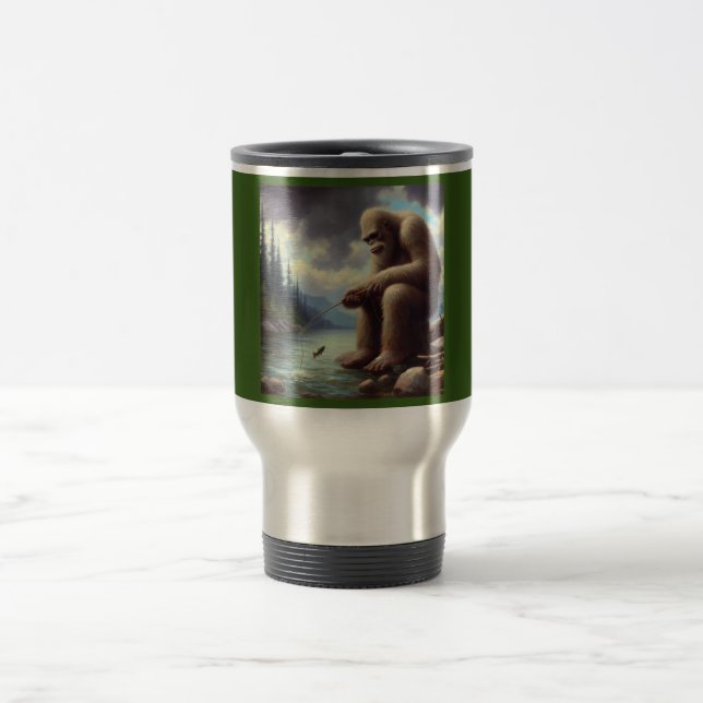 Bigfoot Fischen Reisebecher (Mittel)